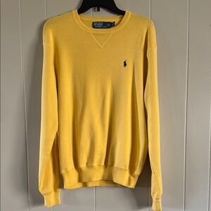 Polo by Ralph Lauren Yellow Crewneck Sweater 100% cotton